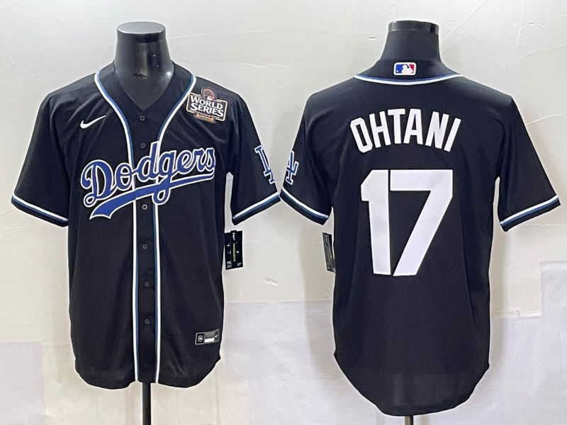 Men 2025 Los Angeles Dodgers #17 Ohtani Black Three generations Fashion Nike MLB Jersey style 70422->los angeles dodgers->MLB Jersey